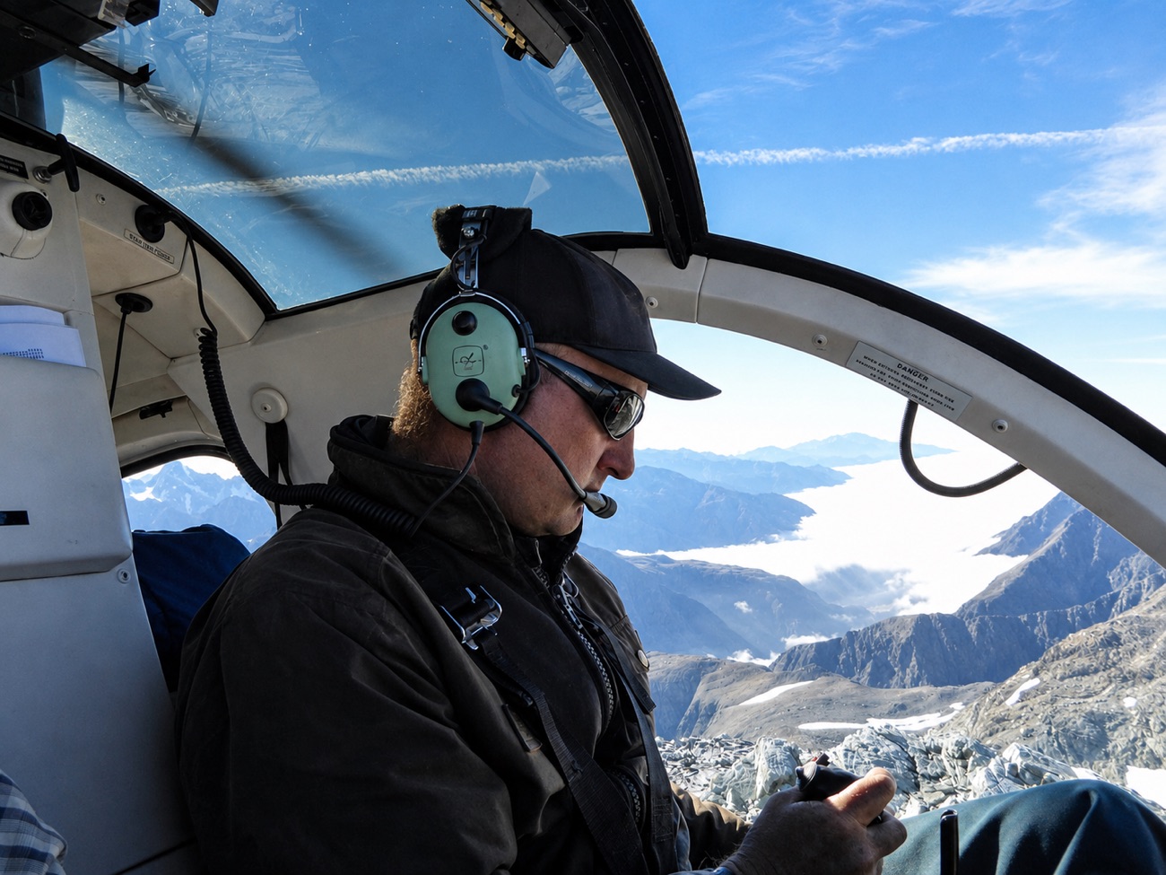 Scenic helicopter flight over the Mesopotamia high country